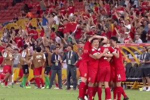 国足亚洲杯经典！2015年亚洲杯国足小组三战全胜！