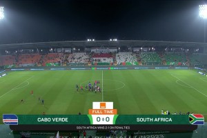 【集锦】非洲杯-南非点球2-1淘汰佛得角 4强对阵尼日利亚