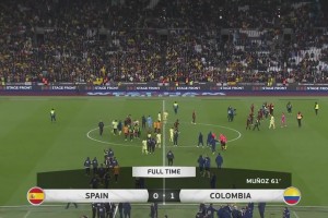 【集锦】友谊赛-迪亚斯助攻穆诺斯凌空斩 哥伦比亚1-0胜西班牙