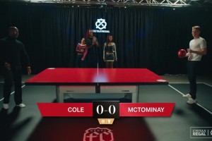 安迪科尔VS麦克托米奈打乒乓足球，谁能赢？