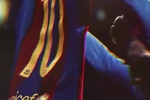 梅西巴萨生涯最经典一刻？伯纳乌晾球衣！