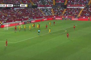 【集锦】友谊赛-奥亚萨瓦尔戴帽佩雷斯&费兰传射 西班牙5-0安道尔