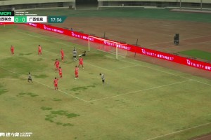 陕西联合0-1落后❗️高翊轩禁区内弧线球破门