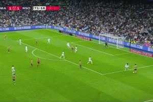 皇马总比分2-2被扳平！皇社中场造成阿拉巴脚后跟乌龙