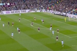 曼城1-0领先维拉！马尔穆什突破+传中策动，B席开场7分钟破门