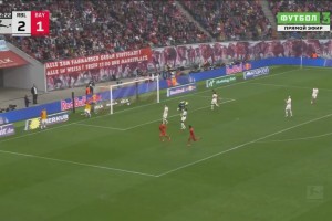一分钟两球！格纳布里助攻奥利塞破门，拜仁2-2扳平莱比锡！