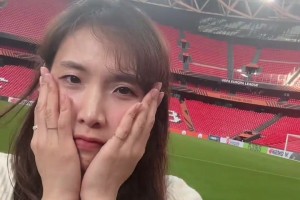 这钱花得值了！韩国电视台小姐姐高价买机票来看孙兴慜决赛