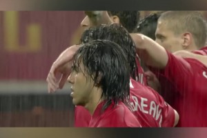 08年欧冠决赛莫斯科夜雨点球大战！C罗登顶欧洲！巴拉克无尽遗憾