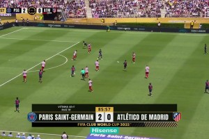 锁定胜局！马尤卢替补登场抽射破门，巴黎3-0领先马竞！