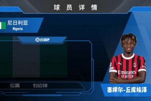 丘库埃泽位置和优点：无球速度快 带球速度更快的边锋