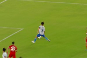 常州0-2落后了，徐州边路快速反击杜明洋门前轻松推射破门