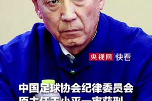 央视：中国足协原纪律委员会主任王小平一审获刑十年六个月