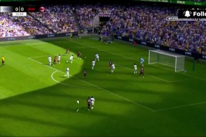 米兰左路打出流畅配合，希门尼斯后点包抄破门！米兰1-0利兹联