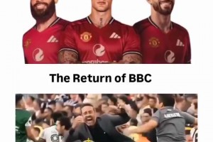 充满期待？网友恶搞：曼联新赛季也有了BBC组合！