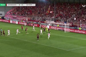 点球被扑！凯恩禁区造点亲自主罚被扑，拜仁仍2-2德丙队韦恩