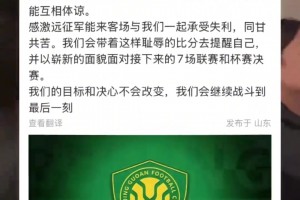 张玉宁就赛后和国安球迷冲突，在社媒上发文道歉