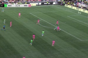 西雅图3-0迈阿密！梅西几乎无缘第47冠，迈阿密这后防辣眼睛
