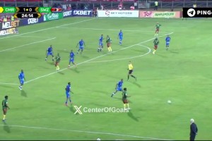 世预赛非洲区，姆贝莫助攻队友助攻一球