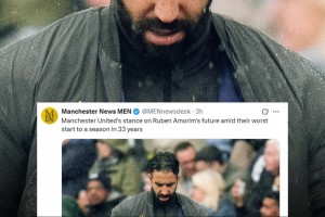 不下课！曼晚：阿莫林帅位无实质性威胁，这“令人不可思议”