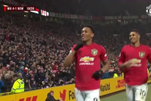 2019年曼联4-1纽卡 马夏尔青木拉师傅建功 那时三人平均年龄21岁