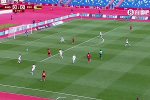 达拉突入禁区抽射破门，安哥拉1-0领先津巴布韦