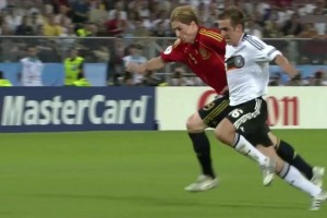 08年欧洲杯决赛！人生赢家托雷斯强吃拉姆！打进制胜进球！!