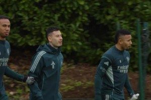 大战在即！阿森纳全队备战维拉花絮