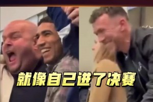 归属感！当年旧将阿什拉夫和佩里西奇看台上庆祝国米晋级欧冠决赛