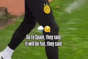 模拟雨战是吧！多特蒙德在马贝拉的集训片段！