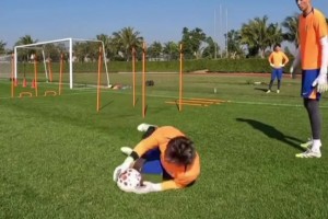 备战新赛季！山东泰山队门将冬训苦练ing