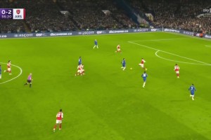 蓝军扳回一球！内托传后点，加纳乔抽射近角得手