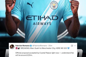 曾要价4000万如今2000万拿下！罗马诺宣：曼城签下格伊