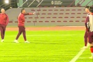 派上用场了！U23国足赛前练习点球