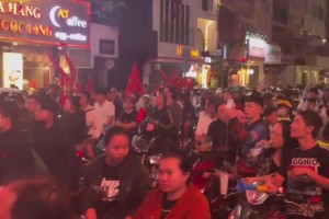 白准备了！越南球迷摩托大队本已准备就绪