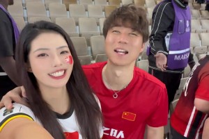 前江苏女足美女球员陈云现场看U23国足：计划有变，拿下日本！