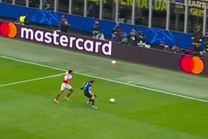 阿森纳官推：斯凯利让国米大将巴雷拉体验到了来自英超的强度