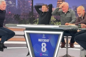 本菲卡不可思议的进球！杰拉德等名宿在解说席抱头难以置信