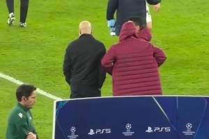 师徒重聚！瓜迪奥拉赛后与重返曼城的京多安和萨内交谈叙旧