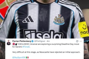 大的来了？天空体育记者：阿森纳谈判今天签下托纳利