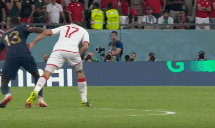 法国0-1突尼斯 哈兹里一条龙破门格子进球被吹插图6