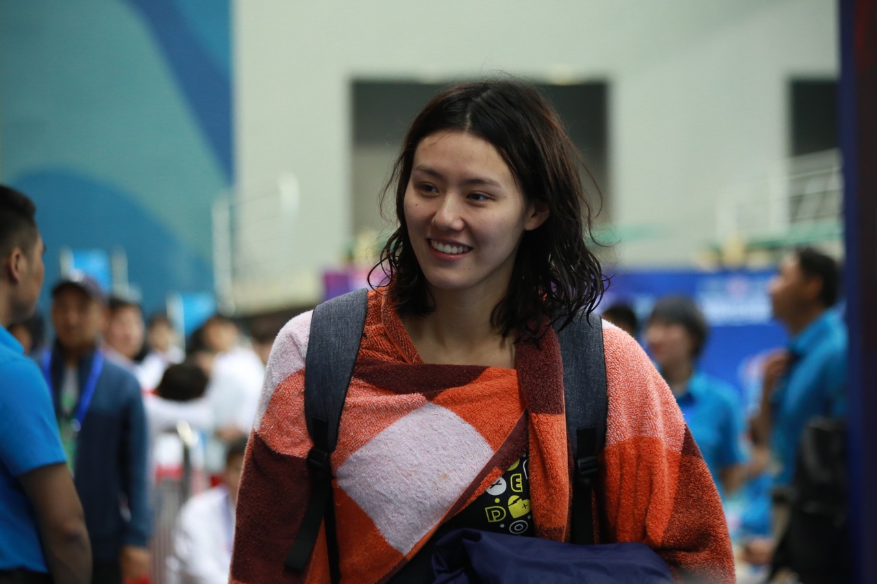 叶诗文领衔浙江队夺得第十四届全运会女子4*200米游泳接力冠军