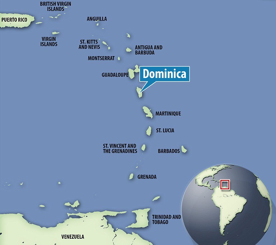 与多米尼加名字类似的多米尼克位置