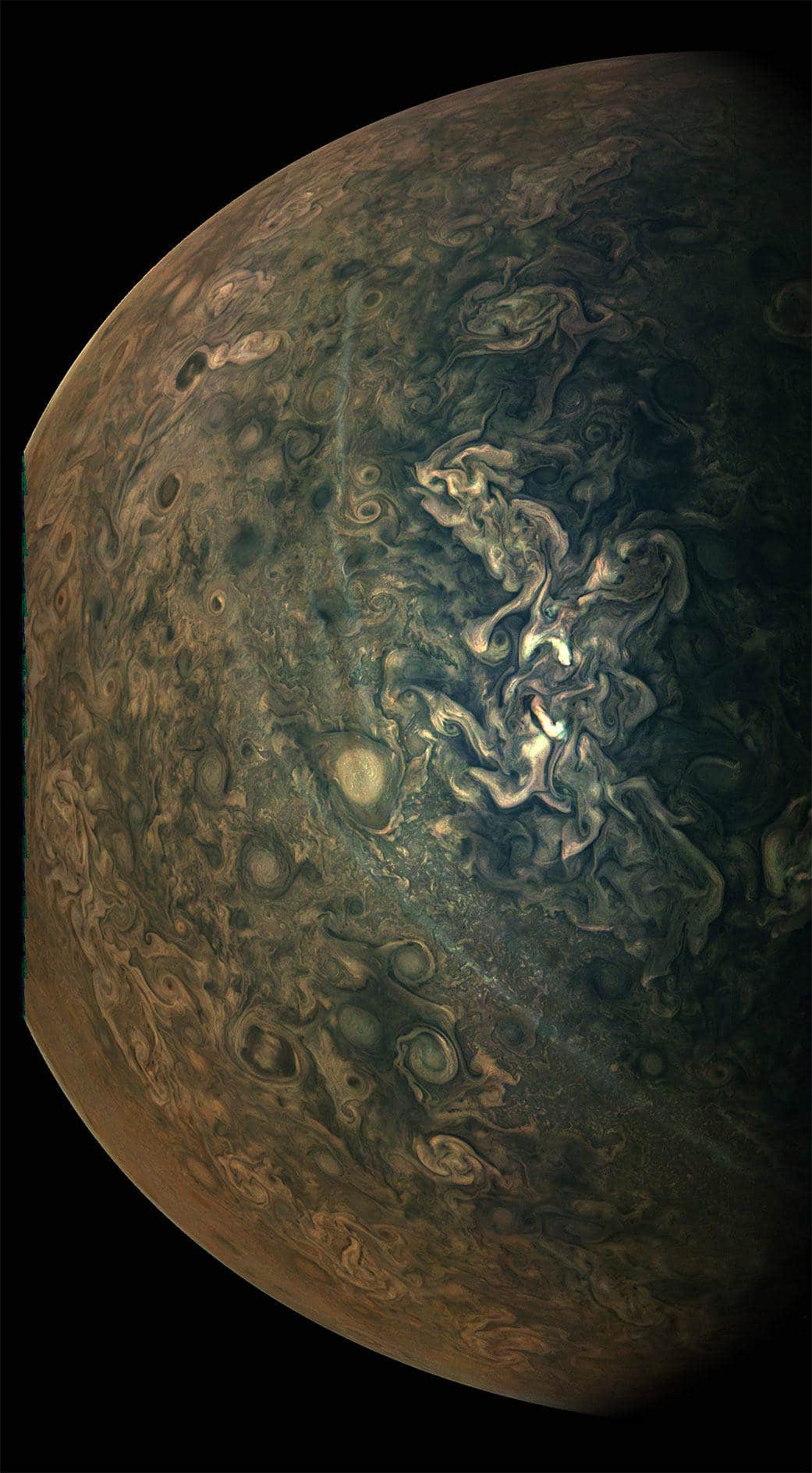nasa发布超清晰木星照唯美缥缈似梵高名画星空