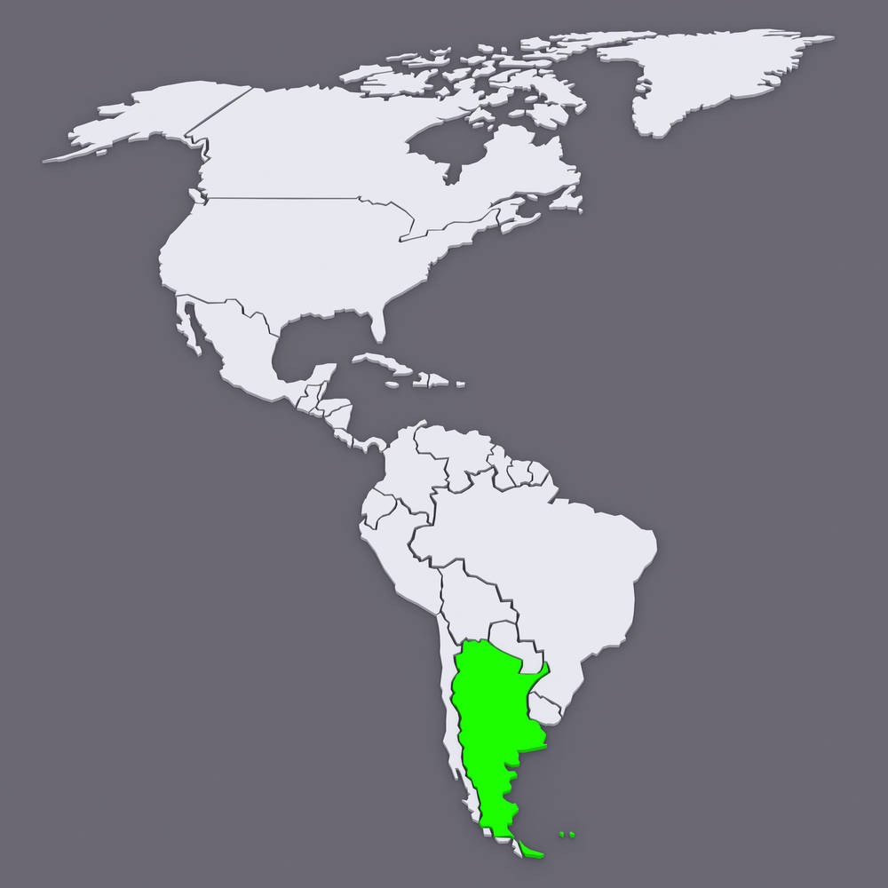 阿根廷地图（绿色）