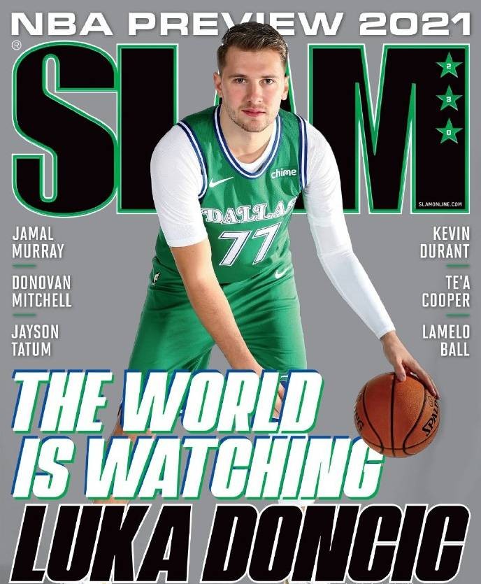 这年轻人东契奇登上slam杂志新赛季封面人物
