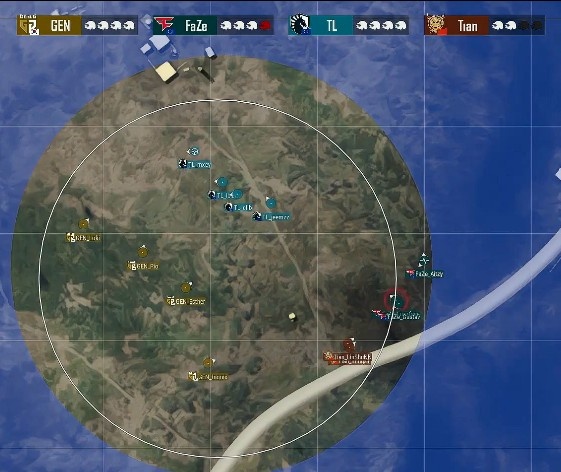 s周决赛:天霸进决赛圈 faze激战胜gen.g 80积分第二