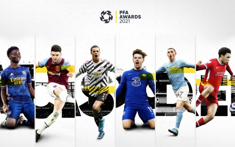 PFA最佳年轻球员候选：萨卡、赖斯、青木、芒特、福登、阿诺德