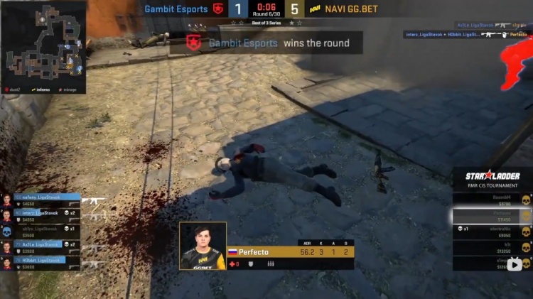 csgo独联体赛区心魔难除gambit让一追二再次拿下navi