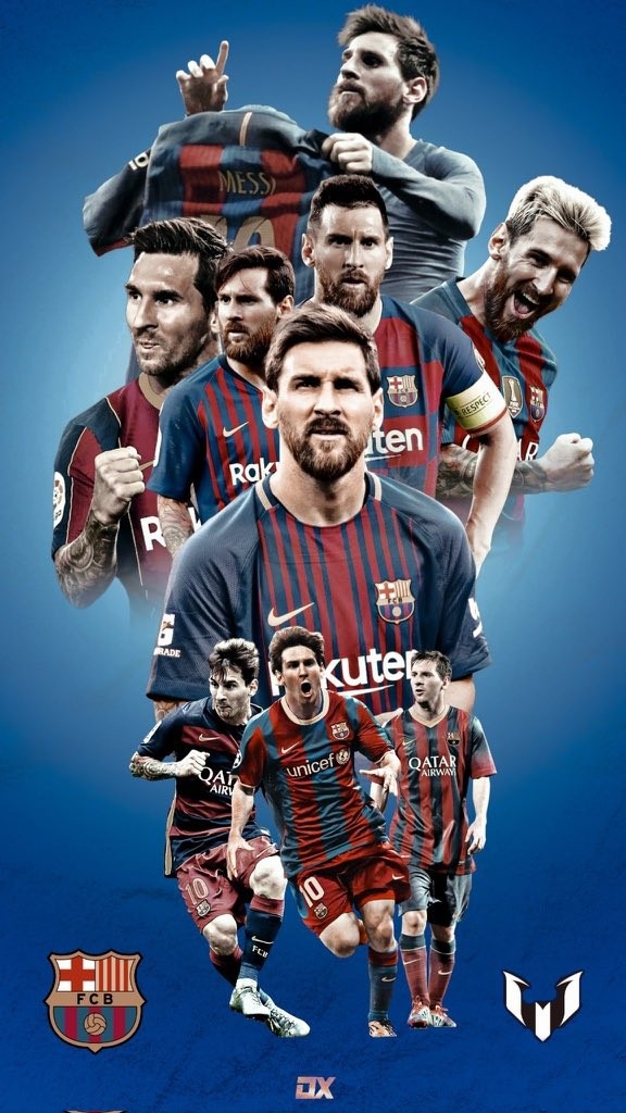 永远的诺坎普国王各路媒体海报致敬梅西