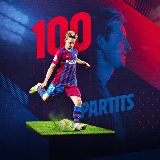 里程碑德容首发出战本菲卡迎来巴萨生涯第100场比赛